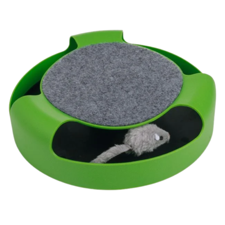 Jucarie interactiva pentru pisici cu soarece miscator