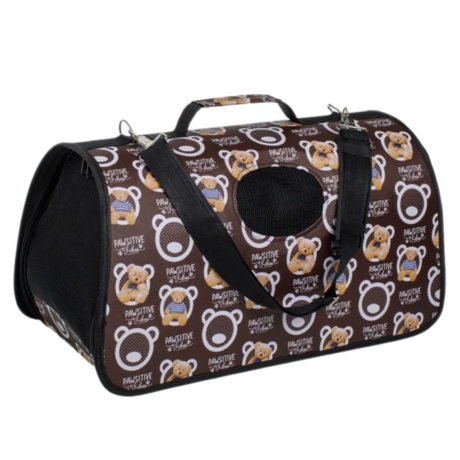 Geanta transport caini si pisici, ventilata, fereastra laterala, 52x28x28 cm